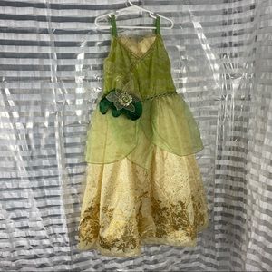 Disney Store Princess and the Frog Tiana Costume with crown.
